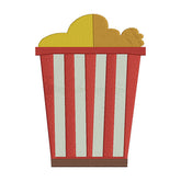 Movie Night Snack Embroidery Design