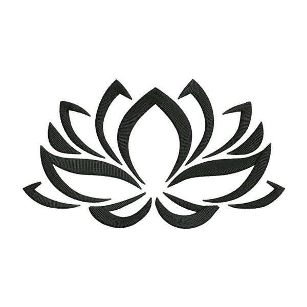 Lotus Flower Embroidery Design