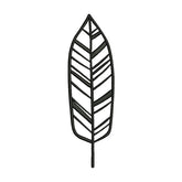 Line Art Leaf Silhouette Embroidery Design