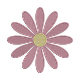 Pink Flower Embroidery Design