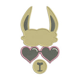 Cool Llama Face Embroidery Design