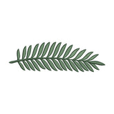 Tropical Leaf Embroidery Design