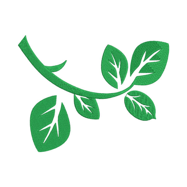 Leaf Vine Embroidery Design