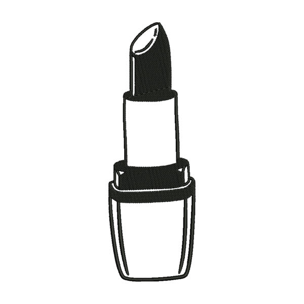 Lipstick Embroidery Design – Makeup Line Art Machine Embroidery File