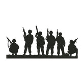 Military Embroidery Design – Brothers in Arms Silhouette Machine Embroidery File
