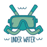 Underwater Embroidery Design – Snorkel & Diving Mask Machine Embroidery File