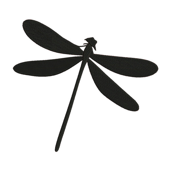 Dragonfly Embroidery Design – Insect Silhouette Machine Embroidery File
