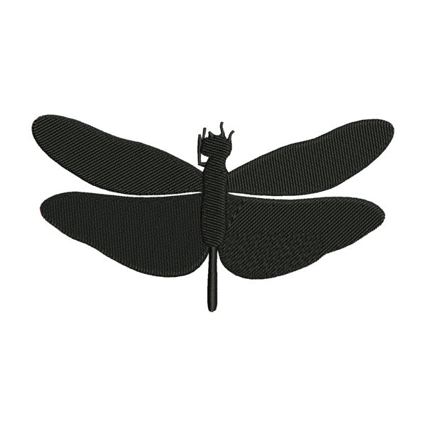 Dragonfly Embroidery Design – Elegant Insect Silhouette Machine Embroidery File