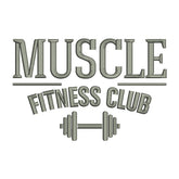 Muscle Fitness Club Embroidery Design