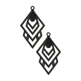 Rhombus Earrings Embroidery Design
