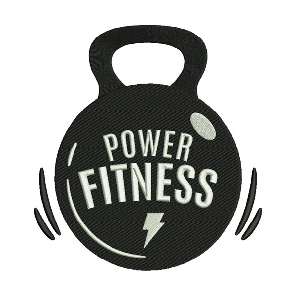 Power Fitness Embroidery Design