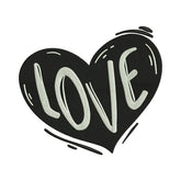 Love Heart Embroidery Design – Romantic