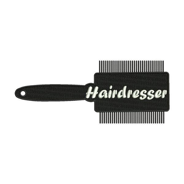 Hairdresser Embroidery Design