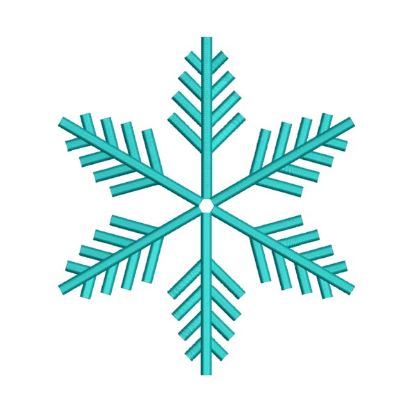 Snowflake Embroidery Design – Winter