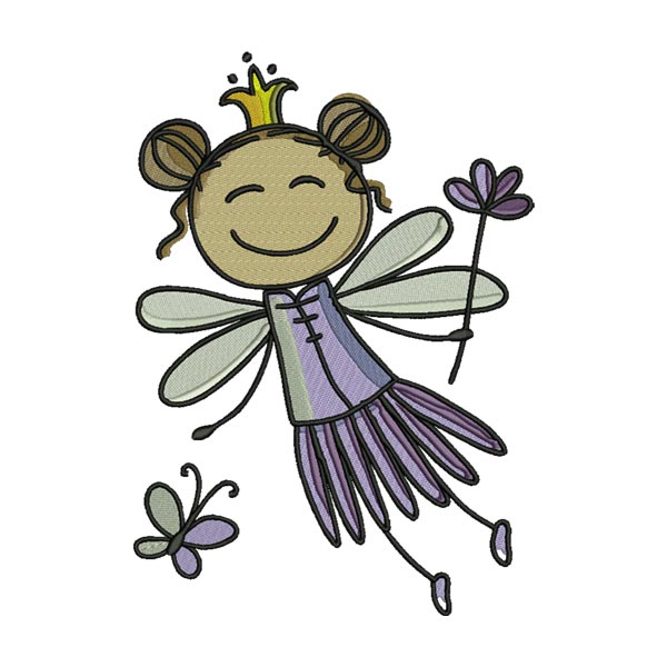 Enchanting Fairy Embroidery Design