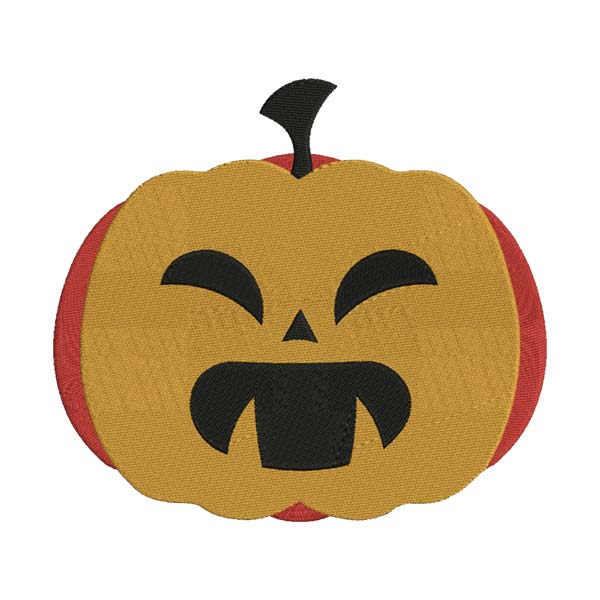 Laughing Jack-O-Lantern Pumpkin Embroidery Design