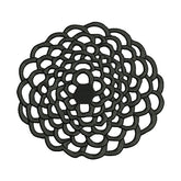 Circle Floral Mandala Embroidery Design