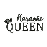 Karaoke Queen Embroidery Design