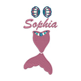 Sophia Mermaid Embroidery Design