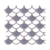 Mermaid Scales Pattern Embroidery Design