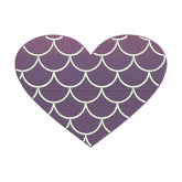 Purple Mermaid Heart Embroidery Design