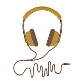 Headphones Embroidery Design – Retro Music Machine Embroidery File