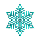 Geometric Snowflake Embroidery Design