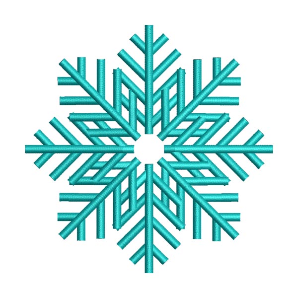 Winter Snowflake Embroidery Design