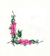 Floral Corner Embroidery Design
