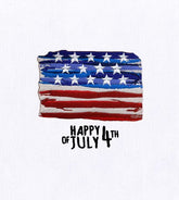 USA 4th of July American Flag Embroidery Design