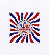 4th of July Independence Day Embroidery Design