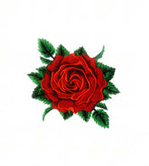 Red Rose Embroidery Design