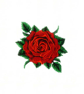 Red Rose Embroidery Design