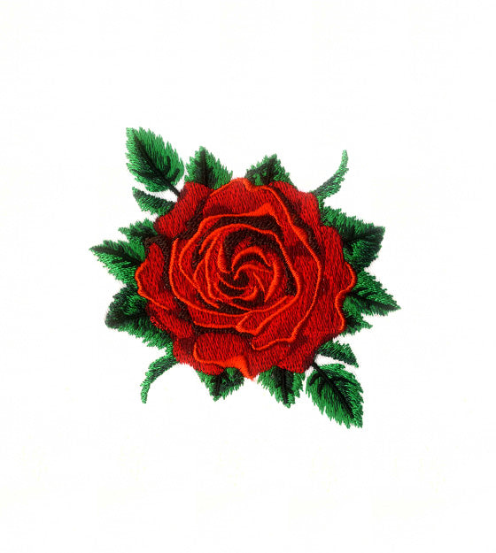 Red Rose Embroidery Design