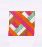 Multicolored Geometric Pattern Embroidery Design
