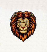 Lion Head Embroidery Design