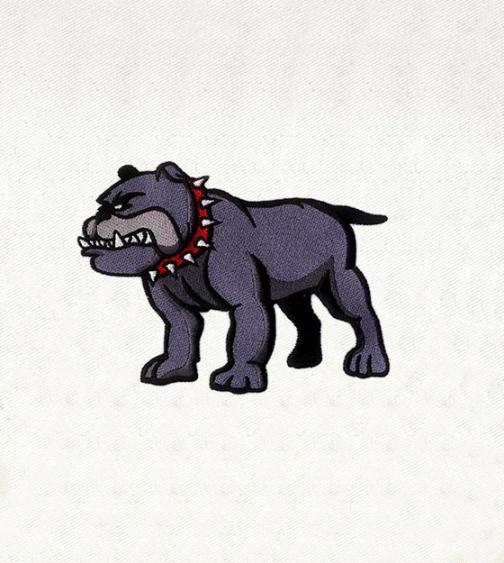 Old English Bulldog Embroidery Design