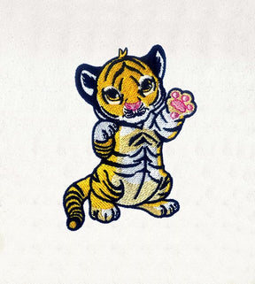 Cute Baby Tiger Cub Embroidery Design