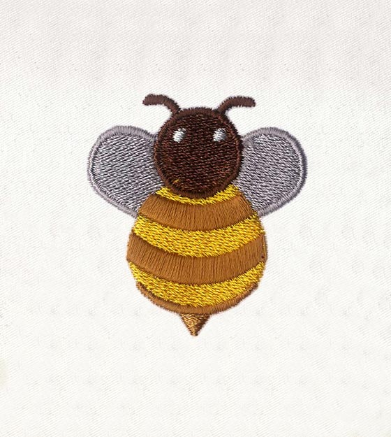 Honey Bee Embroidery Design