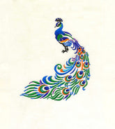 Elegant Indian Peacock Embroidery Design