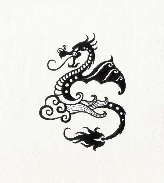 Chinese Dragon Embroidery Design