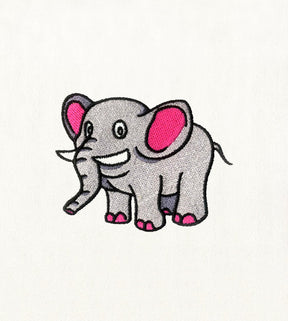 Cute Baby Elephant Embroidery Design