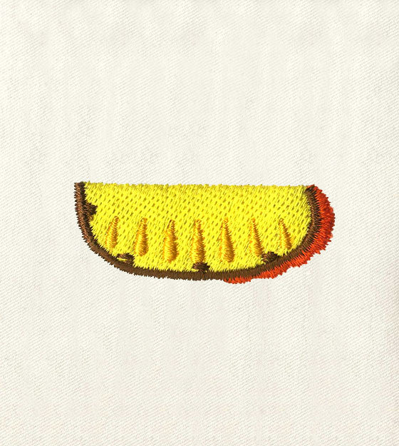 Pineapple Fruit Slice Embroidery Design