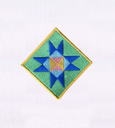 Geometric Rhombus Quilt Block Embroidery Design