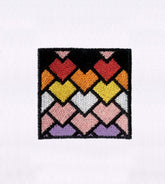 Enamoring Multicolored Fish Scale Art Embroidery Design