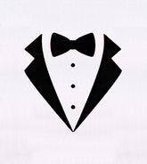 Tuxedo Suit & Bow Tie Embroidery Design