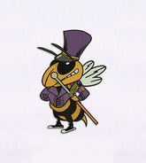 Dapper Gentleman Bee Embroidery Design