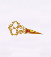 Ornate Vintage Scissors Embroidery Design