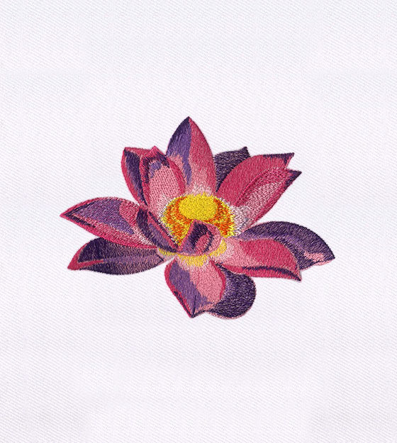 Lotus Flower Embroidery Design – Elegant