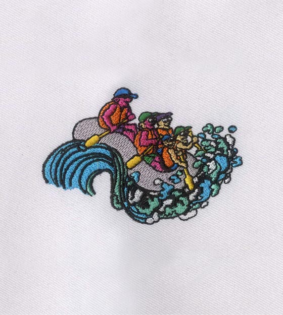 Rafting Adventure Embroidery Design